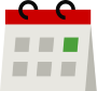 Previous Day icon - Calendar with date highlighted green. 